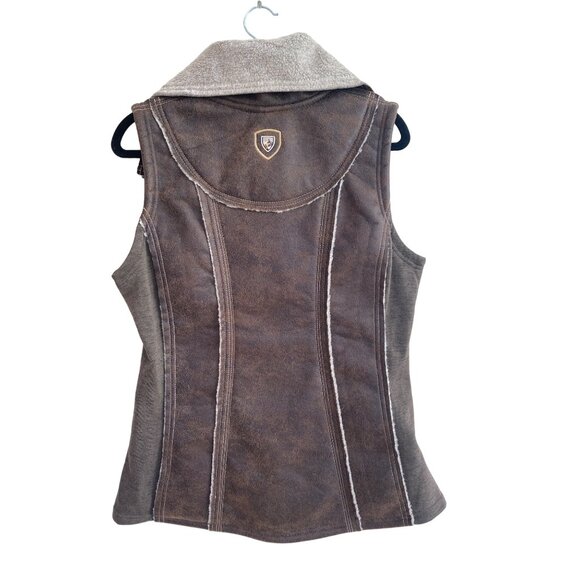 NWT Kuhl Women's LARGE Dani Sherpa Vest Brown MSRP$219 New - Picture 12 of 17
